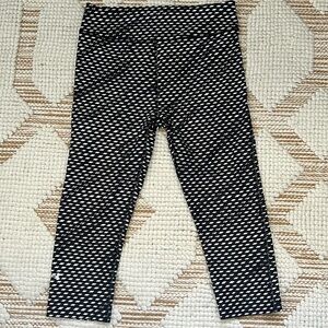 Under Armour heat gear Leggings Tights Black white Compression pattern print